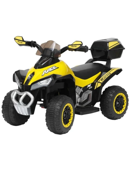 ČTYŘKOLOVÉ BATERIOVÉ AUTO MICRON ŽLUTÉ 1032764