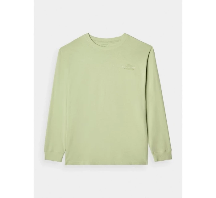 Pánské tričko oversize s potiskem a dlouhým rukávem 4F 4FRAW24TLONM502-44S Pánské tričko oversize s potiskem a dlouhým rukávem 4F 4FRAW24TLONM502-44S
