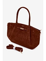 Shopper kabelka z imitace semiše Camel model 22111604 - Flora&Co