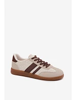 Dámské tenisky s pleteným vzorem hnědé Selvelin