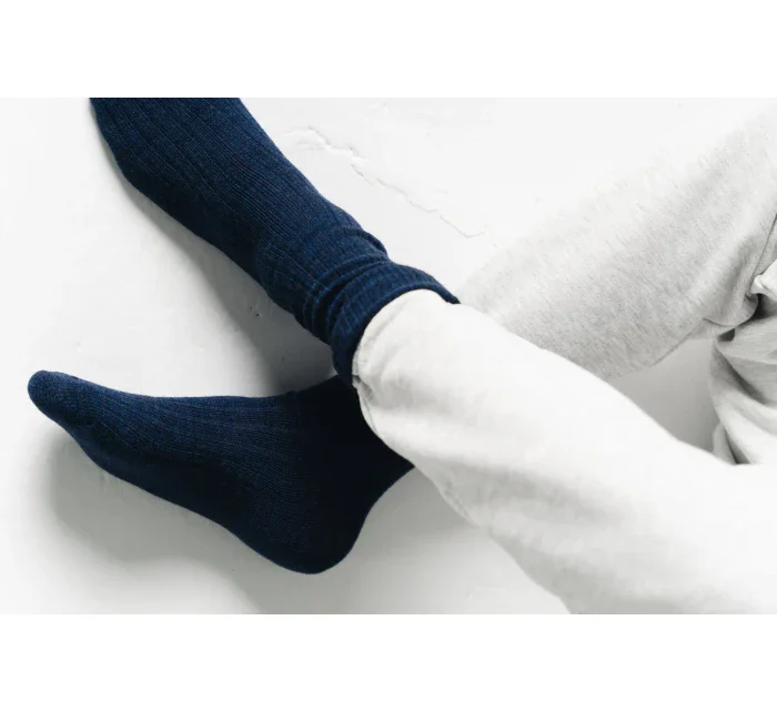 Ponožky 044-005 Alpaca navy blue - Steven