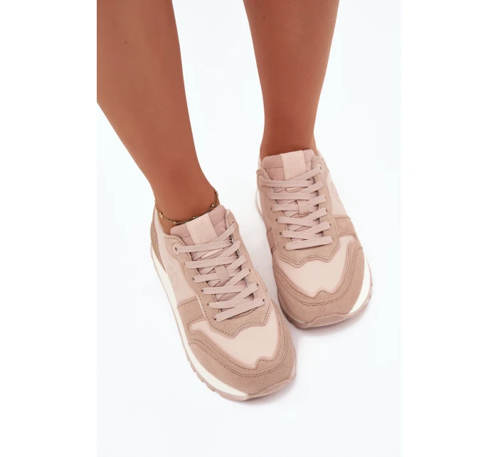 Dámské kožené tenisky Big Star HI-POLY SYSTEM – nude Dámské kožené tenisky Big Star HI-POLY SYSTEM – nude