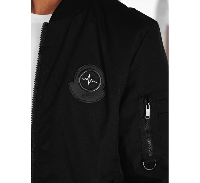 Pánská přechodná bunda bomber černá Dstreet TX5029