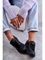 Dámské tenisky Kožené Big Star model 21594380 Černá - Big Star Shoes Dámské tenisky Kožené Big Star model 21594380 Černá - Big Star Shoes