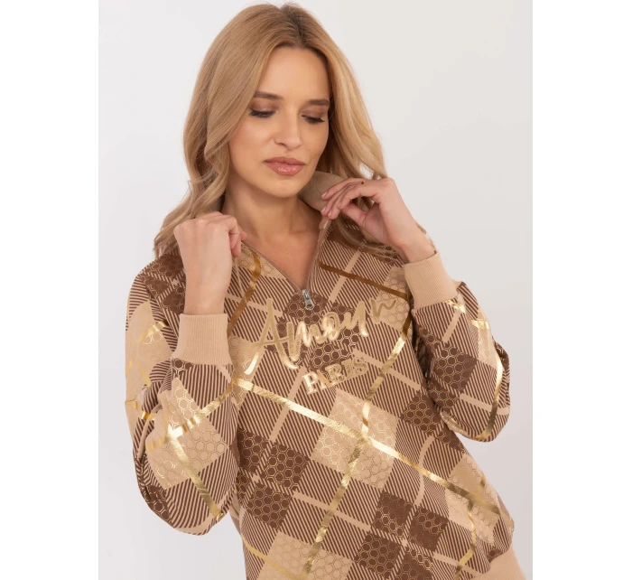 Mikina CLM BL model 20683784 camel - FPrice Mikina CLM BL model 20683784 camel - FPrice