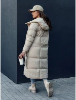 Dámský prošívaný kabát CLOUTIQUE beige FashionStreet TY4372
