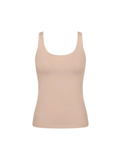 Dámské tílko GO Daily Cotton Tank top - BROWN - béžové 00LZ - SLOGGI