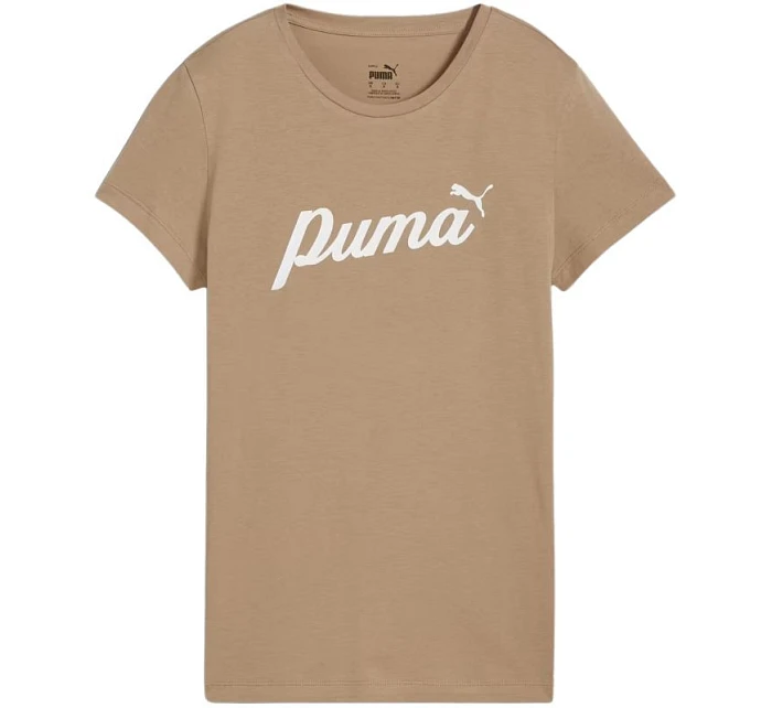 Puma ESS+Script dámské tričko béžové 679315 67 Puma ESS+Script dámské tričko béžové 679315 67