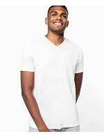 Kariban K 3014 Pánské elastické tričko s výstřihem do V 20.3014 white
