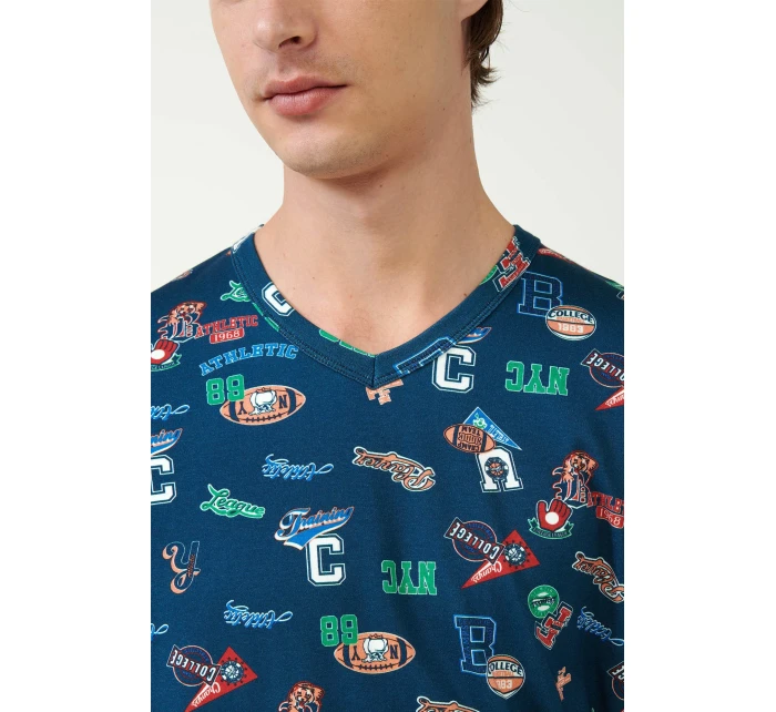 Vamp - Pánská noční košile s potiskem 21616 - Vamp Vamp - Pánská noční košile s potiskem 21616 - Vamp