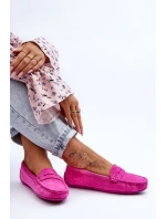 Dámské semišové mokasíny růžové model 21625584 - Boto