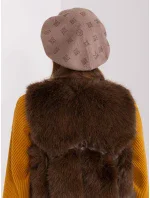 Czapka AT CZ model 18987365 ciemny bezowy - FPrice Czapka AT CZ model 18987365 ciemny bezowy - FPrice