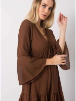 Sukienka DHJ SK model 20473535 brązowy - FPrice