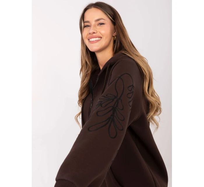 Bluza RV BL model 21421300 ciemny brązowy - FPrice Bluza RV BL model 21421300 ciemny brązowy - FPrice