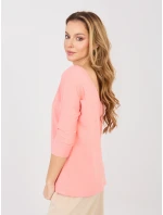 Bluzka RV BZ model 22013694 brzoskwiniowy - FPrice Bluzka RV BZ model 22013694 brzoskwiniowy - FPrice