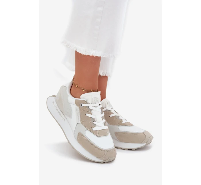 Dámské kožené tenisky Big Star HI-POLY SYSTEM – bílé Dámské kožené tenisky Big Star HI-POLY SYSTEM – bílé