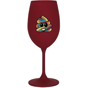 DUHOVÉ VESELÉ EE - bordovy pohár na víno 350 ml DUHOVÉ VESELÉ EE - bordovy pohár na víno 350 ml