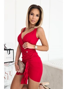 Dámské šaty 236-02 Červená - Bicotone