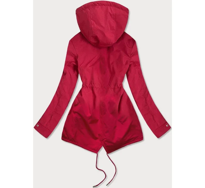 Oboustranná dámská bunda v bordó barvě (BR9762) Oboustranná dámská bunda v bordó barvě (BR9762)