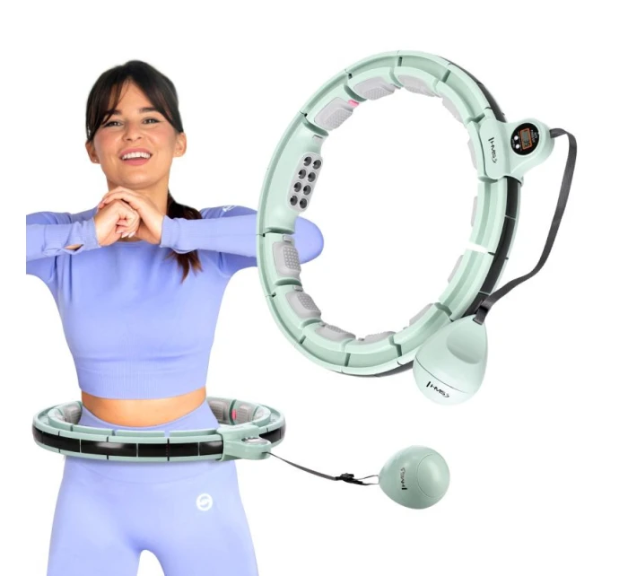 Hula Hop HMS HHM13 s magnety, závažím a zeleným počítadlem Hula Hop HMS HHM13 s magnety, závažím a zeleným počítadlem