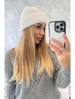 Tenká čepice Oliwia model 18750365 bílá - K-Fashion Tenká čepice Oliwia model 18750365 bílá - K-Fashion