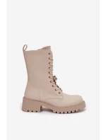 Dámské workery s přezkami Medvídek Srdce Béžové model 21744667 - Boto Dámské workery s přezkami Medvídek Srdce Béžové model 21744667 - Boto