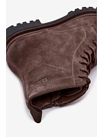 Pánské kožené semišové obuv Big Star hnědé model 22386513 - Big Star Shoes