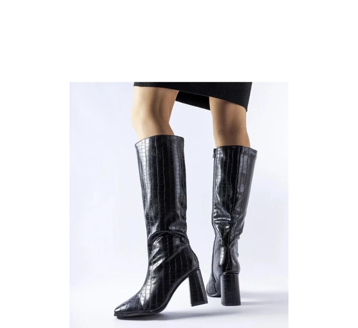 Kozačky na podpatku  model 204730 Solea