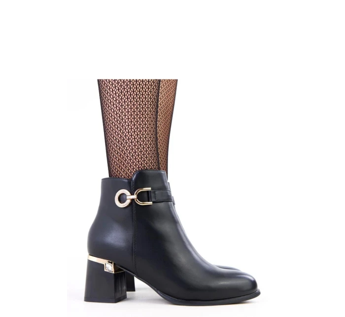 Boty na podpatku model 218814 Solea Boty na podpatku model 218814 Solea