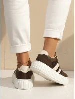 Dámské tenisky na platformě hnědé FashionStreet ZY1392