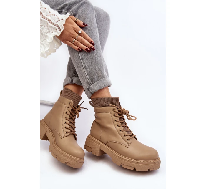 Dámské kozačky s v hnědé barvě model 21642055 - Boto Dámské kozačky s v hnědé barvě model 21642055 - Boto