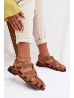 Dámské sandály s Zlatým přezkou Camel model 21937607 - Boto