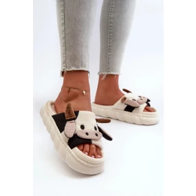 Dámské pantofle BG178 model 198730 Ecru - Step in style Dámské pantofle BG178 model 198730 Ecru - Step in style