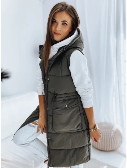 Dámská prošívaná vesta LADISA zelená FashionStreet TY3290