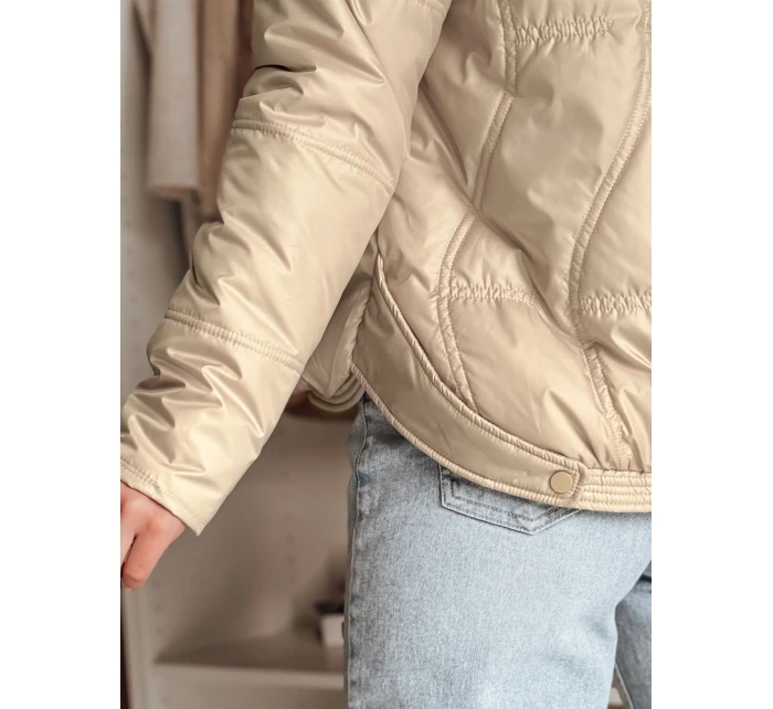 Dámská přechodná prošívaná bunda MARISSIA béžová FashionStreet TY4851