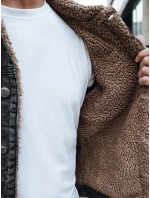 Pánská zateplená džínová bunda černá model 21995299 - Dstreet