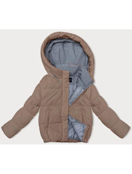 Tmavě béžová dámská sportovní bunda model 21246357 - Miss TiTi