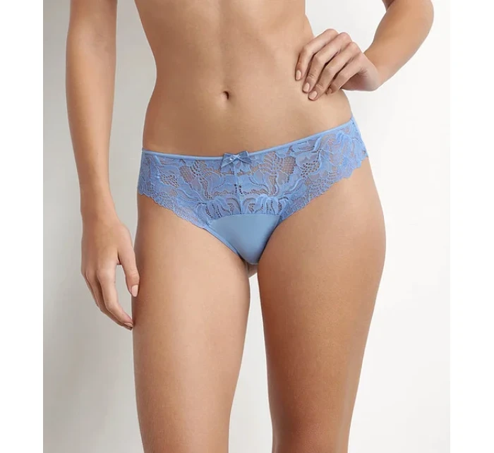 Dámské krajkové kalhotky GENEROUS model 21013097 BRIEF  světle modrá - DIM