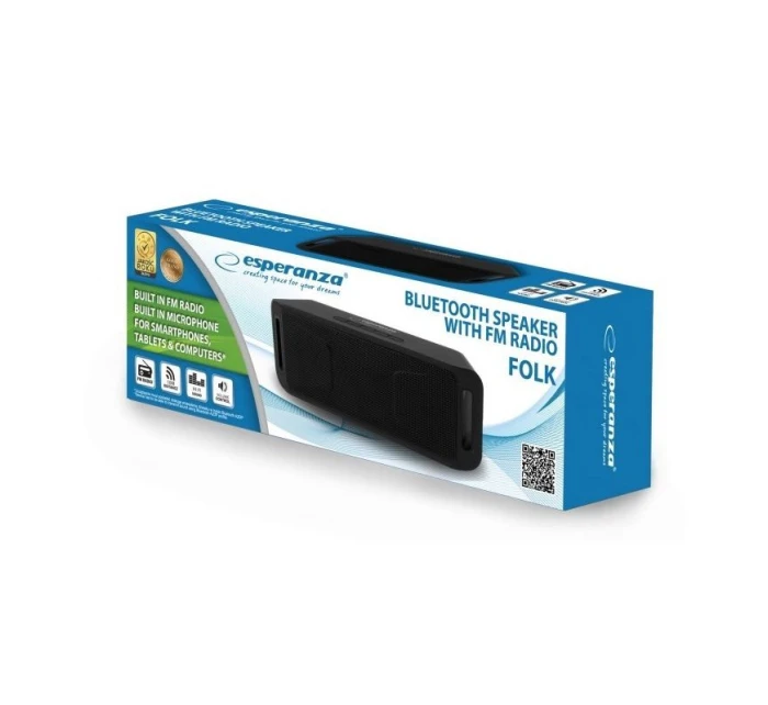 Bluetooth reproduktory Esperanza FOLK EP126KK (barva černá)