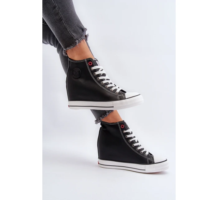 Dámské tenisky na podpatku Cross Jeans NN2R4005 Černé