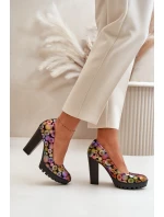 Kožené Lodičky Na Podpatku model 21670476 Multikolor - Maciejka