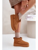 Nízké Sněhule Na Platformě Big Star model 21676190 Camel - Big Star Shoes Nízké Sněhule Na Platformě Big Star model 21676190 Camel - Big Star Shoes