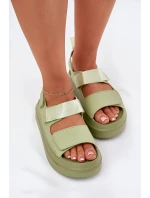 Dámské Sandály Na Platformě S Suchým Zipem Zelené Nitepira Dámské Sandály Na Platformě S Suchým Zipem Zelené Nitepira