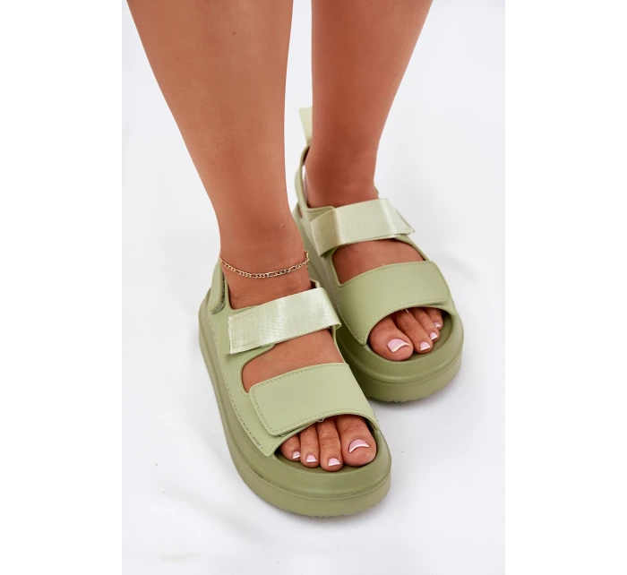 Dámské Sandály Na Platformě S Suchým Zipem Zelené Nitepira Dámské Sandály Na Platformě S Suchým Zipem Zelené Nitepira