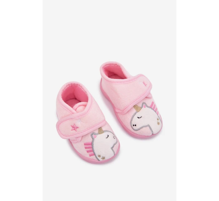 Dětské bačkory na suchý zip – růžové Jeselle Dětské bačkory na suchý zip – růžové Jeselle