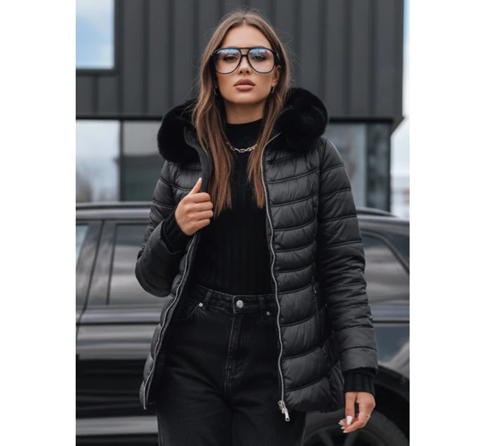 Dámská prošívaná zimní bunda LUNA černá FashionStreet TY3972