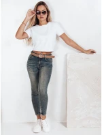 Dámské úzké push up džíny modré FashionStreet UY2803