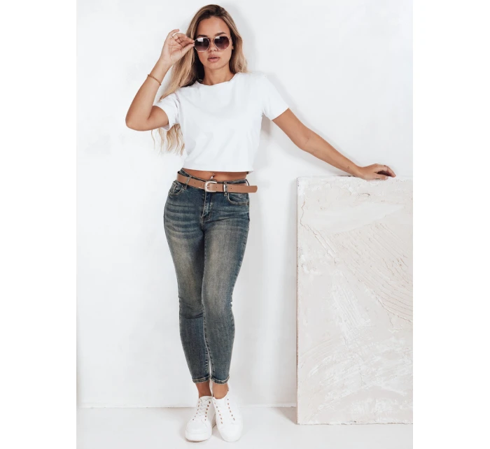 Dámské úzké push up džíny modré FashionStreet UY2803