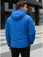 Pánská zimní bunda s kapucí modrá Dstreet model 21995633 - FashionStreet