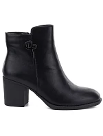 Botki damskie na czarne model 22558557 - M. Daszyński Botki damskie na czarne model 22558557 - M. Daszyński
